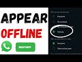 How To Appear Offline On WhatsApp | Even When You Online Shop | Update 2024