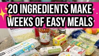 EASY & BUDGET FRIENDLY MEALS from just 20 INGREDIENTS // CAPSULE MEAL PLAN 2022