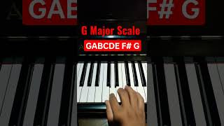 G Major Scale - Piano Tutorial