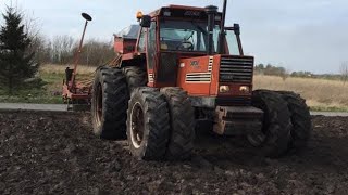 Fiat 1580 with Kverneland Accord \u0026 Agrodan Combiharve: Precision at Its Best!