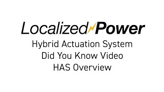 Parker's Hybrid Actuation System - HAS Digital - Did You Know Series