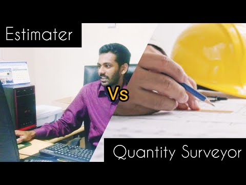 Estimater Vs Quantity Surveyor - YouTube