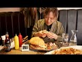 【大食い】チャレンジ 超巨大カタマリバーガーに朝っぱらから挑む 【gozo】【武士飯】