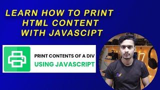Printing a Page or Specific Element Data using JavaScript | print() method