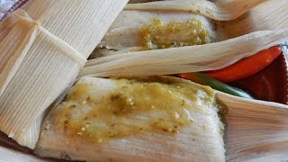 Tamale Recipe. Handmade Mexican Tamales Verdes