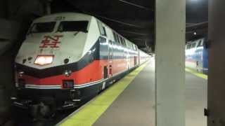 MNRR Park Av: Danbury bound P32AC-DM 231 (NH livery) and Shorliners/Comet II leaving GCT