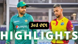 MATCH RESULT 3rd ODI WI Vs PAK 2022 - West Indies tour of Pakistan ODI series - score highlights