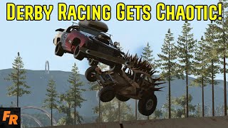 Derby Racing Gets Chaotic! - BeamNG Drive