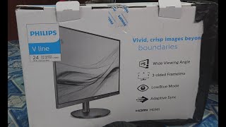 Mở hộp và demo thử màn hình Philips 241V8 IPS 75 HZ