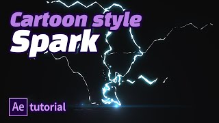 2D Cartoon style Spark (no plugin) : After effects tutirial