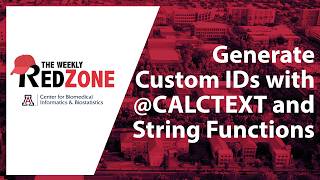 REDZone - Generate Custom IDs with @CALCTEXT and String Functions