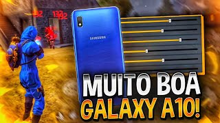 MELHOR DPI + SENSIBILIDADE PARA O GALAXY A10 NA NOVA ATUALIZAÇÃO - FREE FIRE