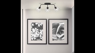 Unique Light Fixtures | Glass Flush Mounts | Transitional Lighting | Roxie by Golden Lighting