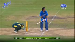 Dhone Best Finish In Cricket 119m six huge....