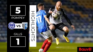 HIGHLIGHTS | Portsmouth 5 v Gillingham 1