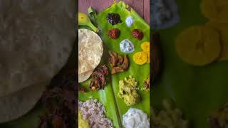 കൊതിയൂറും കേരള സദ്യ.❤️traditional kerala sadhya on banana leaf