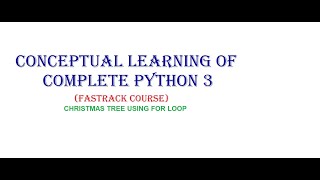 Python for loop to create a Christmas tree
