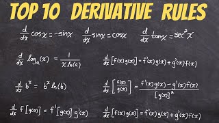 Top 10 Derivative Rules You Must Know 🧠