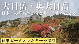 大日岳・奥大日岳　立山の紅葉が最盛期🍁