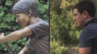 Temple father, city honor son's life with statue