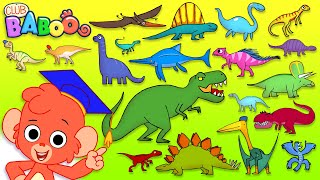 Dinosaur ABC | learn alphabet with 26 CARTOON DINOSAURS for children | animal ABC for kids 4K