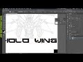 custom gundam illustration artwork · creatober day 4 timelapse