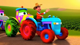 A Farm Full of Joy and Mighty Tractors and Color Tractor - Masters of the Field - Music Farm