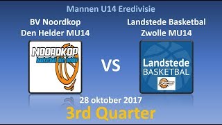 BV Noordkop Den Helder MU14 - Landstede Basketbal Zwolle MU14, 28-10-2017, 3e kwart