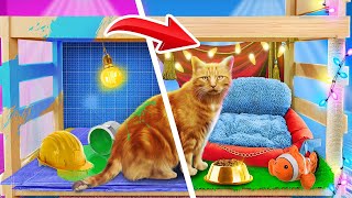 We Build a Cat House! Amazing Room Makeover