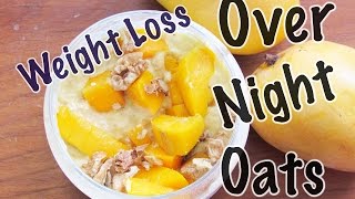 Overnight Oats - Lose 2 kgs In 1 Week - Mango Lassi Overnight Oats - Skinny Recipes For Weight Loss
