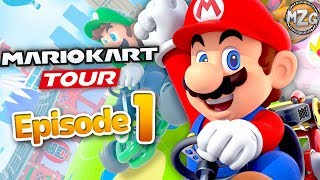 Mario Kart Tour Gameplay Walkthrough Part 1 - Mario Cup! New York Tour!