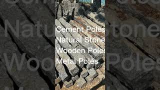 Farm fencing poles ideas | ఫార్మ్ ఫెన్సింగ్  | Natural Stone Poles |