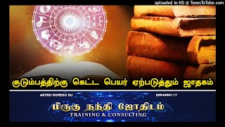 குடும்பத்திற்கு கெட்ட பெயர் ஏற்படுத்தும் ஜாதகம் | Gajendran Astro Services | Astrology Class | 99946