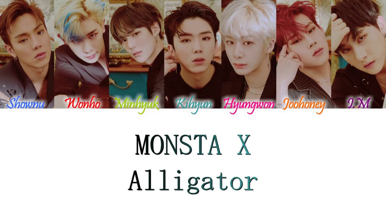 MONSTA X - Alligator Han/Rom/Eng Color Coded Lyrics - YouTube