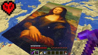 I Built the Mona Lisa in Minecraft Hardcore
