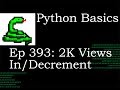 Python Basics 2K Increment and Decrement