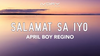 April Boy Regino - Salamat Sa Iyo (Official Lyric Video)