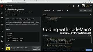 Codewars 7 kyu Multiples by Permutations II JavaScript