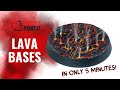 How to paint lava bases for miniatures : New and Updated Tutorial!