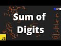 Sum Of Digits | JavaScript