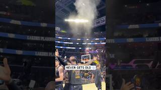 Lebron Chalk Toss Never Gets Old