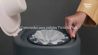 Probando sistema Twist \u0026 Click del Contenedor Sangenic de Tommee Tippee