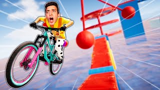 THE GREATEST BIKE OBSTACLE COURSE! *BIKEOUT 4* (Descenders)