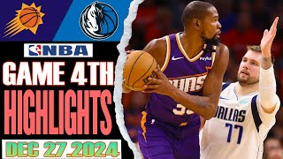 Dallas Mavericks vs Phoenix Suns  Game 4TH Highlights Dec 27,2024 NBA  Season 2024-25