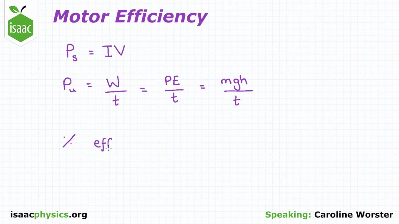 Electric Motor Efficiency Calculation At Kristie Cummings Blog