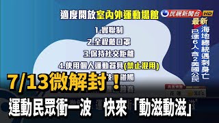 拒絕胖下去... 7/13微解封 愛運動民眾獲救贖－民視台語新聞