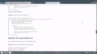 Android Expandable ListView Tutorial