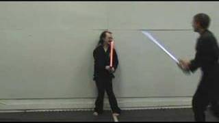 Ashida Kim vs Sensei Broussard (Laser Swords)