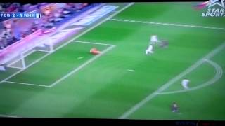 Barca vs Real Madrid , Luis Suarez Goal 2-1 23/3/15