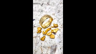 Making my Wedding Ring from Gold Nuggets I Found
